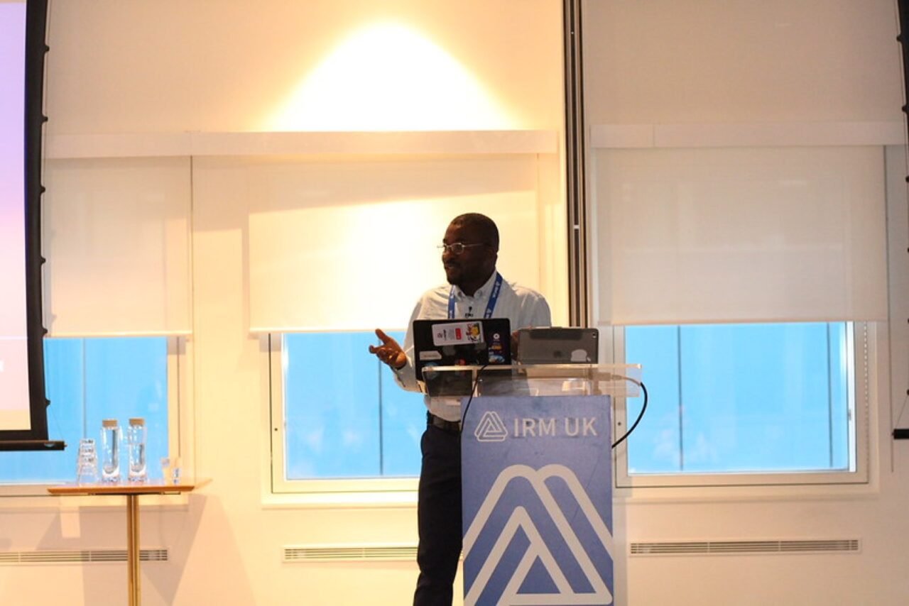 Femi Royal speaking at the IRM UK Business Analysis Conference Europe