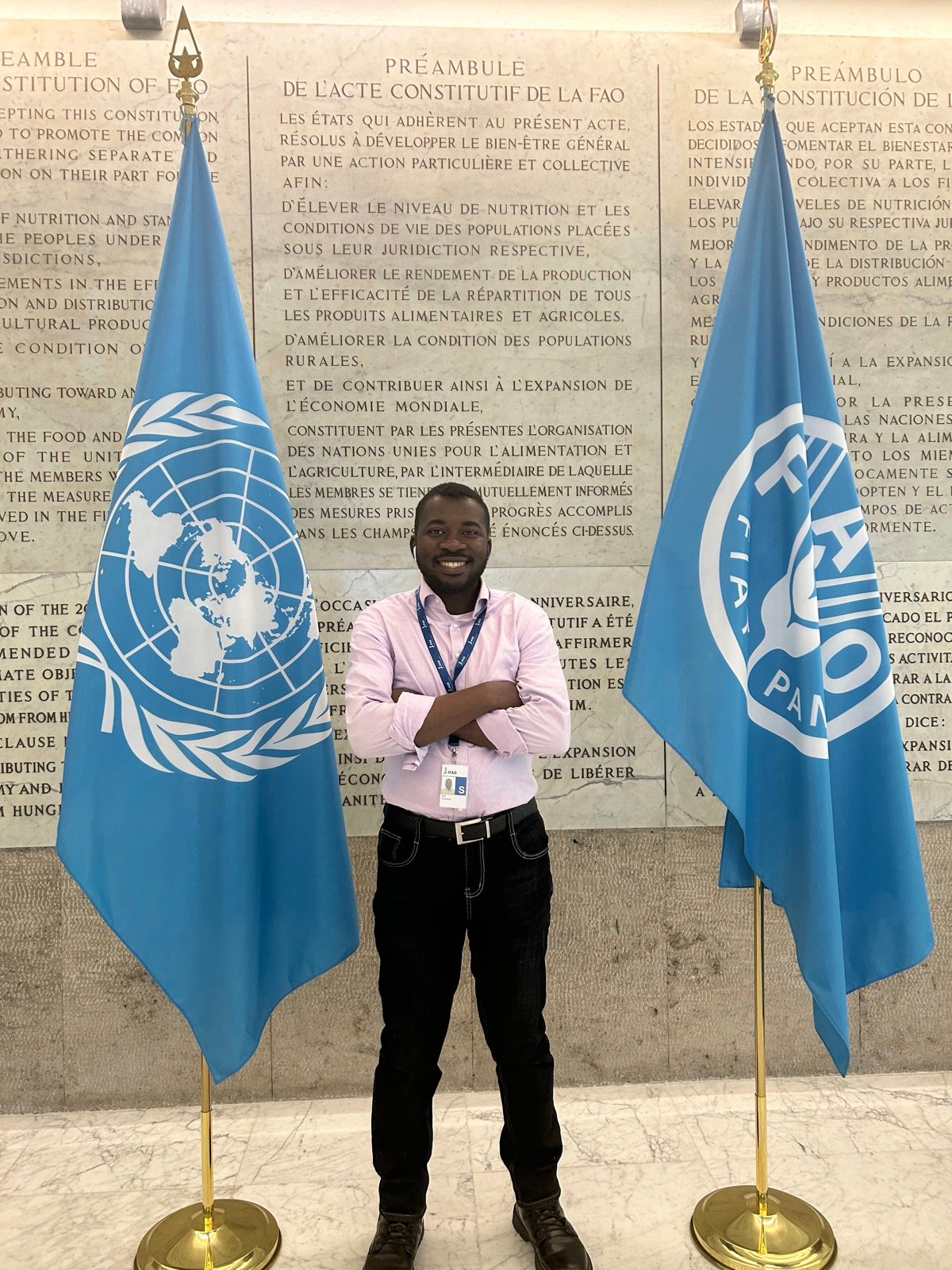 Femi Royal at FAO headquarters