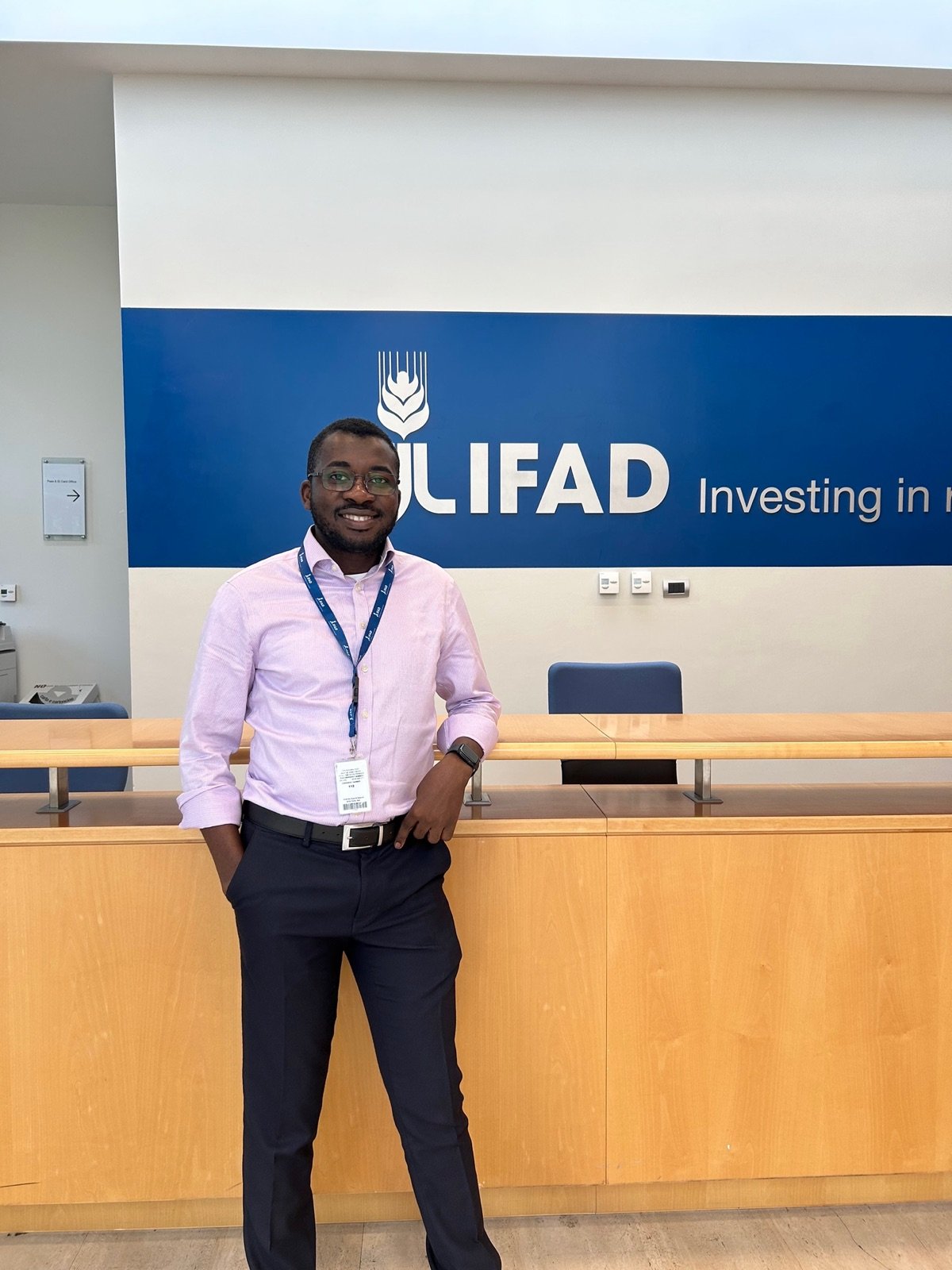 Femi Royal at IFAD headquarters